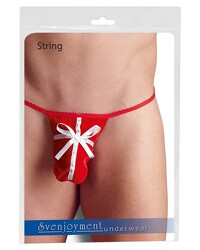 String: Geschenk, rot